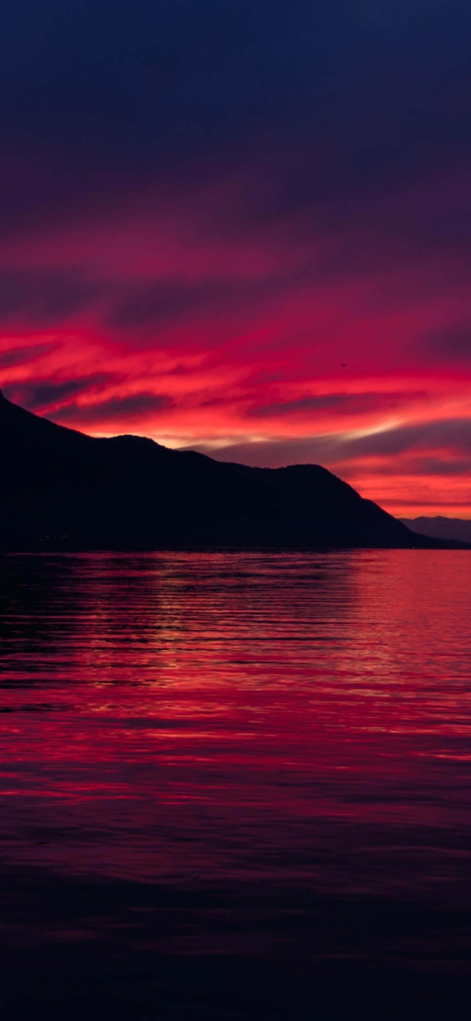 4K, iPhone, Red Sky, 4K Phone Wallpaper