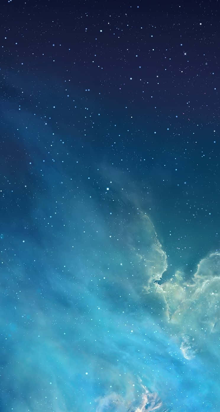iPhone 5c, cosmic nebula, vibrant blues, HD Phone Wallpaper