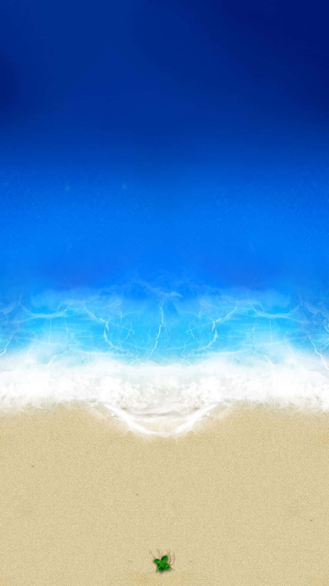 iPhone 5c, turquoise waves, golden sand, Full HD Phone Wallpaper