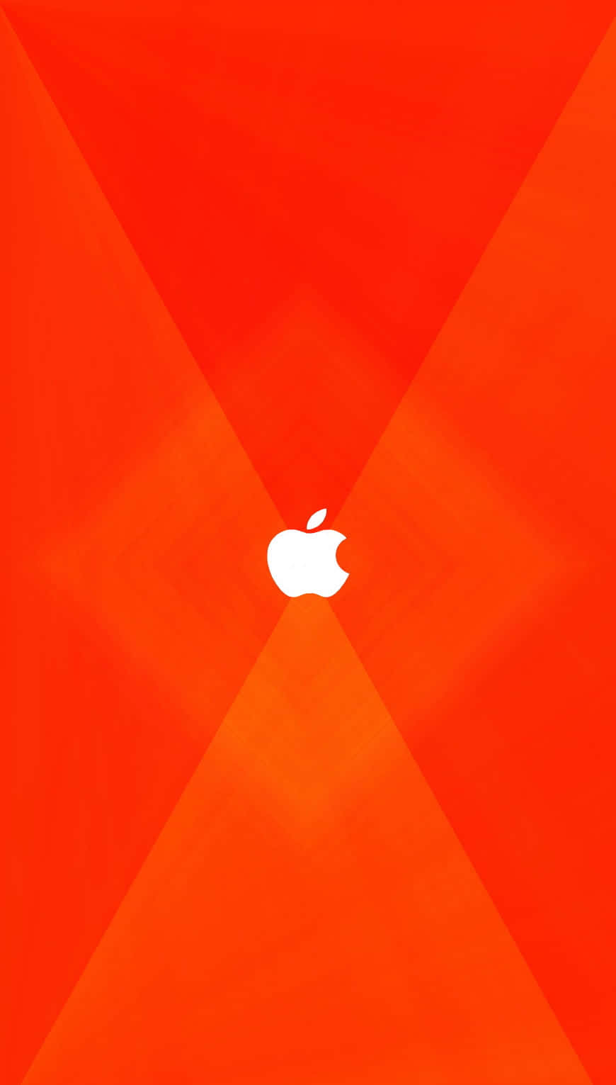 iPhone 5c, white Apple logo, vibrant orange geometric gradient, HD Phone Wallpaper
