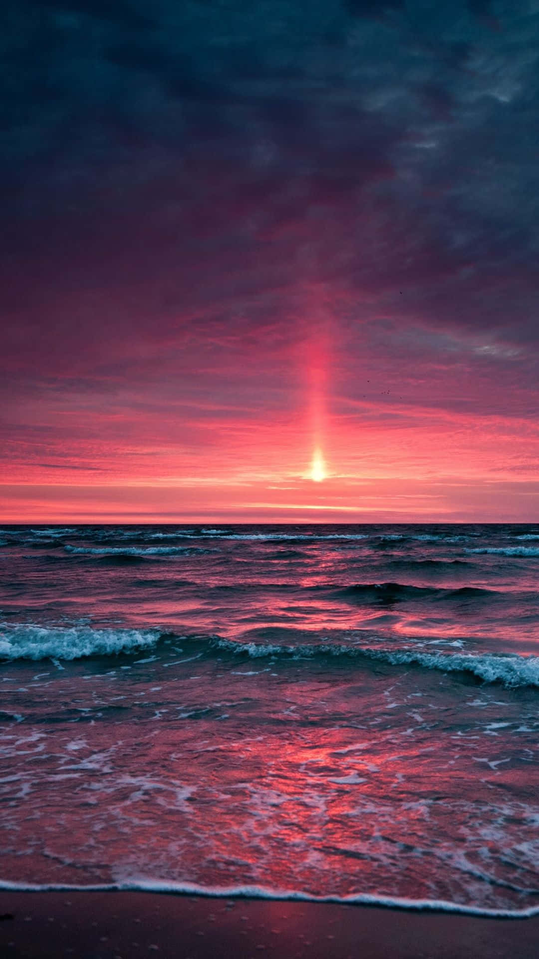 iPhone 6 Plus, sunset, ocean, Full HD Phone Wallpaper