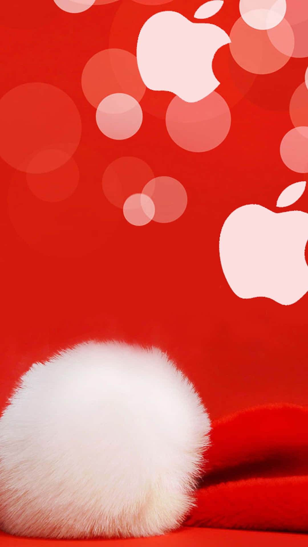 iPhone 6 Plus, pom-pom, red fabric, Full HD Phone Wallpaper