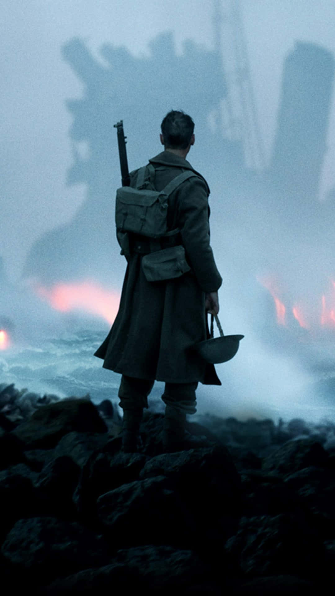 iPhone 6 Plus, trench coat, rocky terrain, Full HD Phone Wallpaper