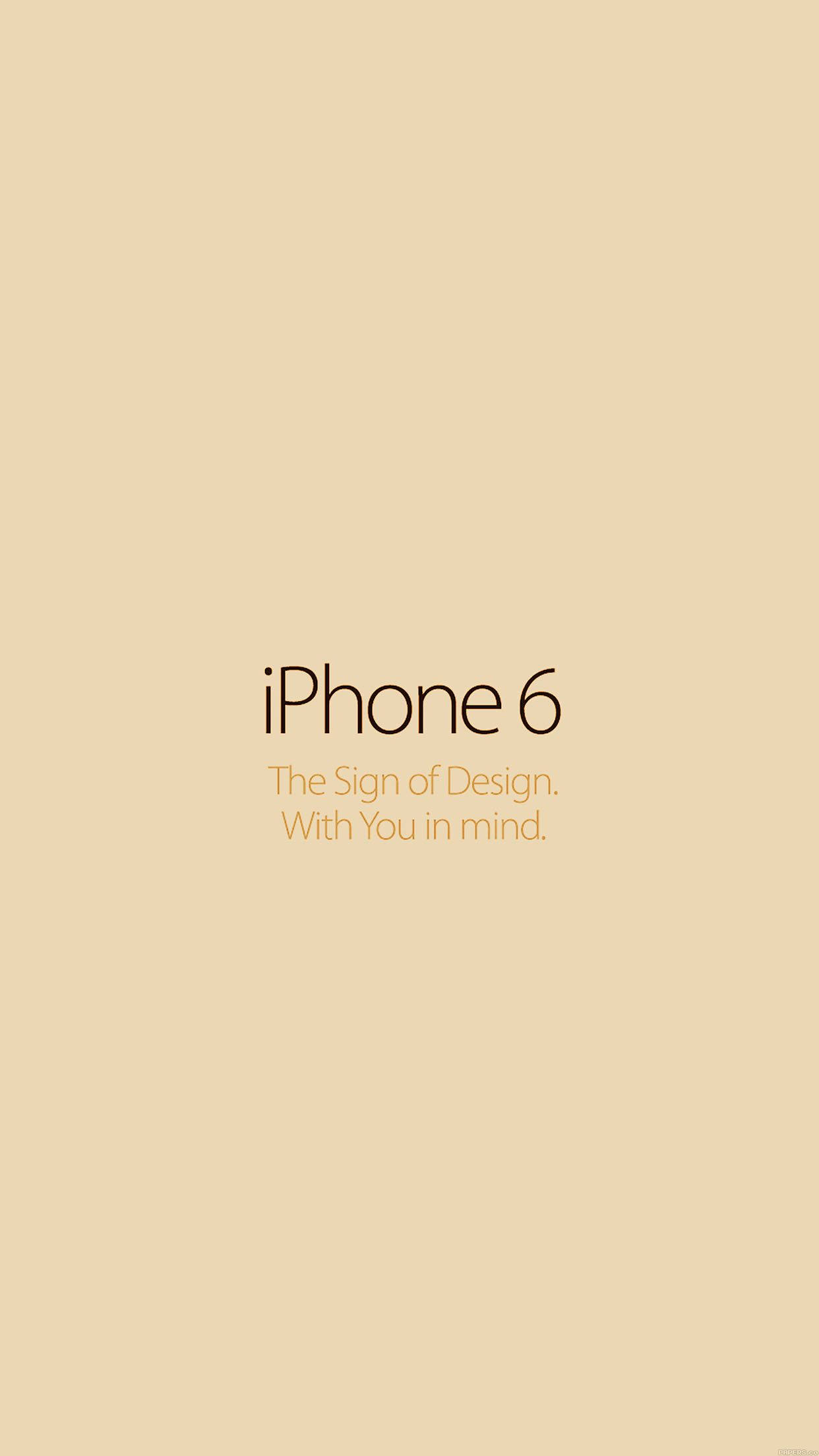iPhone 6s, Gold, beige background, Full HD Phone Wallpaper