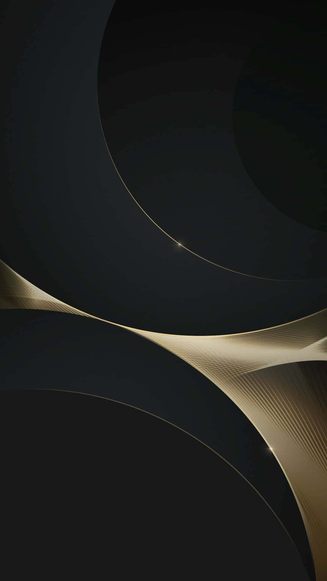 gold iPhone, deep black, glowing gold, Full HD Phone Wallpaper