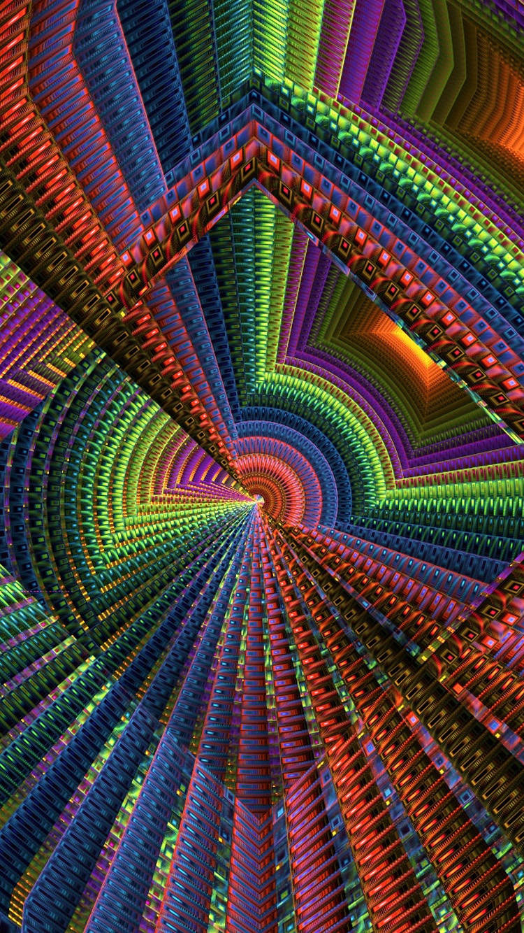 iPhone 6s, neon stripes, red green blue purple, HD Phone Wallpaper