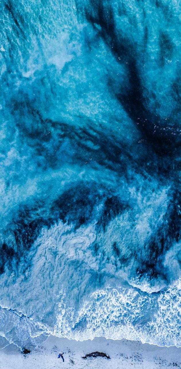 iPhone 6s Live, turquoise ocean, snowy beach, HD Phone Wallpaper