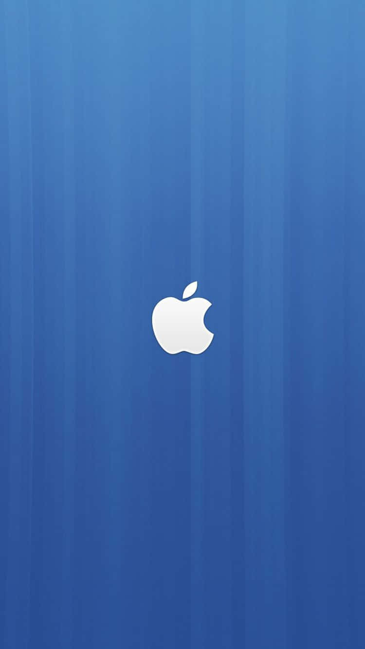 iPhone 6s, blue gradient, white Apple logo, HD Phone Wallpaper