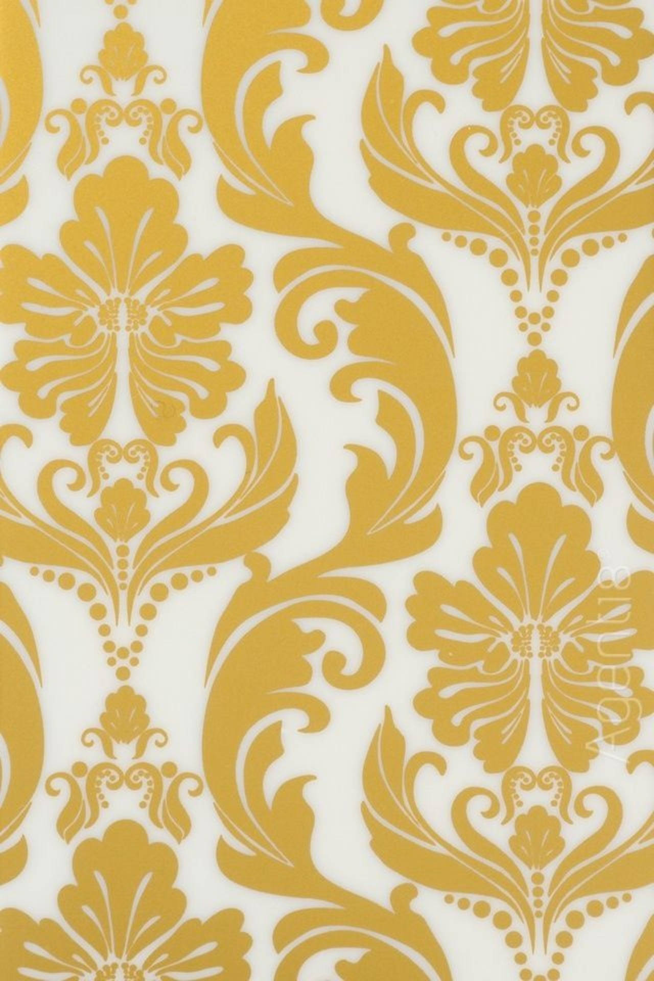iPhone 6s, gold, damask floral pattern, Full HD Phone Wallpaper