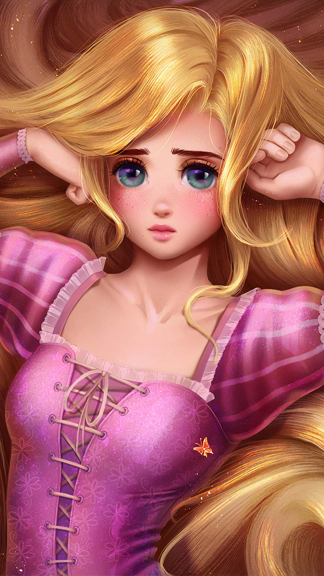 iPhone 7, Disney, blonde animated princess, Full HD Phone Wallpaper