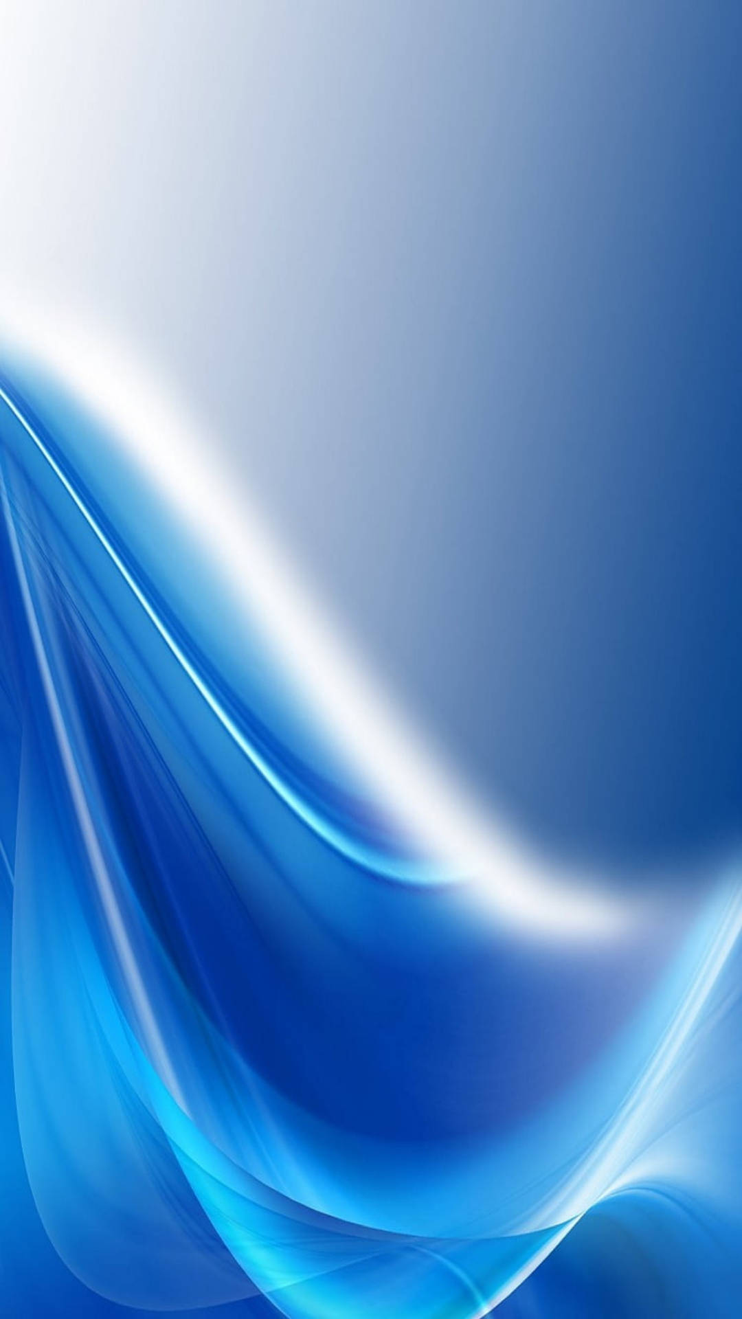 iPhone 7 Original, blue curves, gradient blue, Full HD Phone Wallpaper