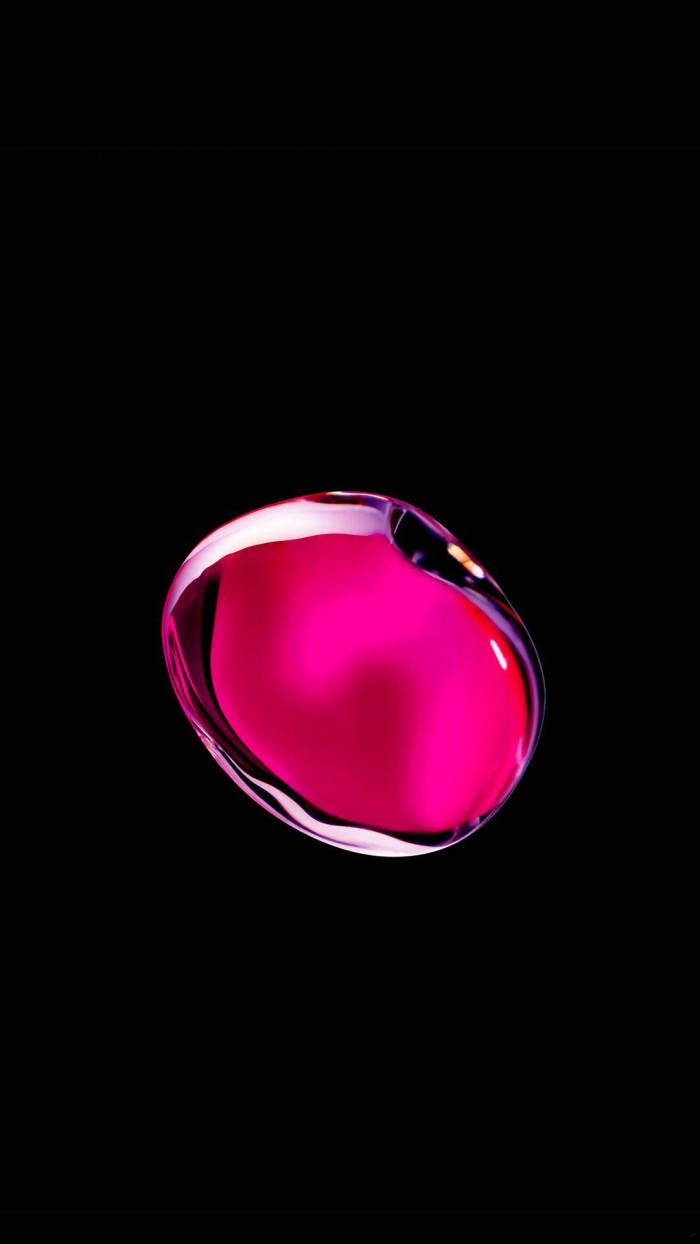 pink droplet, iPhone 7 Original, luminous pink, SD Phone Wallpaper