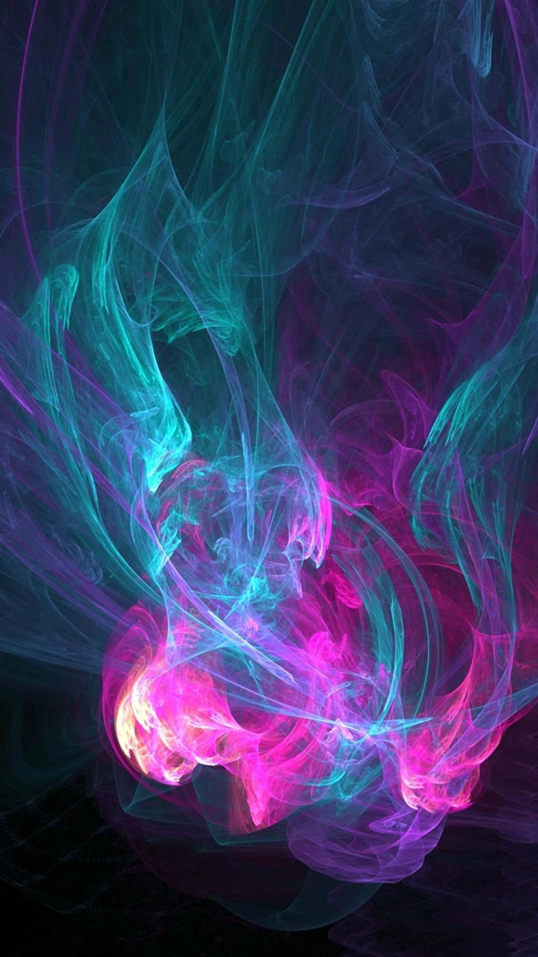 iPhone 7 Plus, neon pink, teal, Full HD Phone Wallpaper