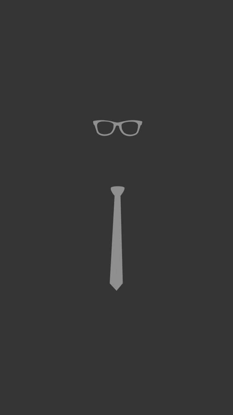 iPhone 7 Plus, glasses, tie, HD Phone Wallpaper
