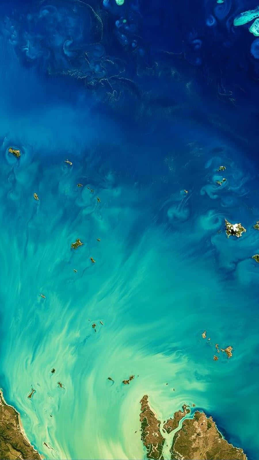 iPhone 7 Plus, vibrant turquoise, deep blue, HD Phone Wallpaper
