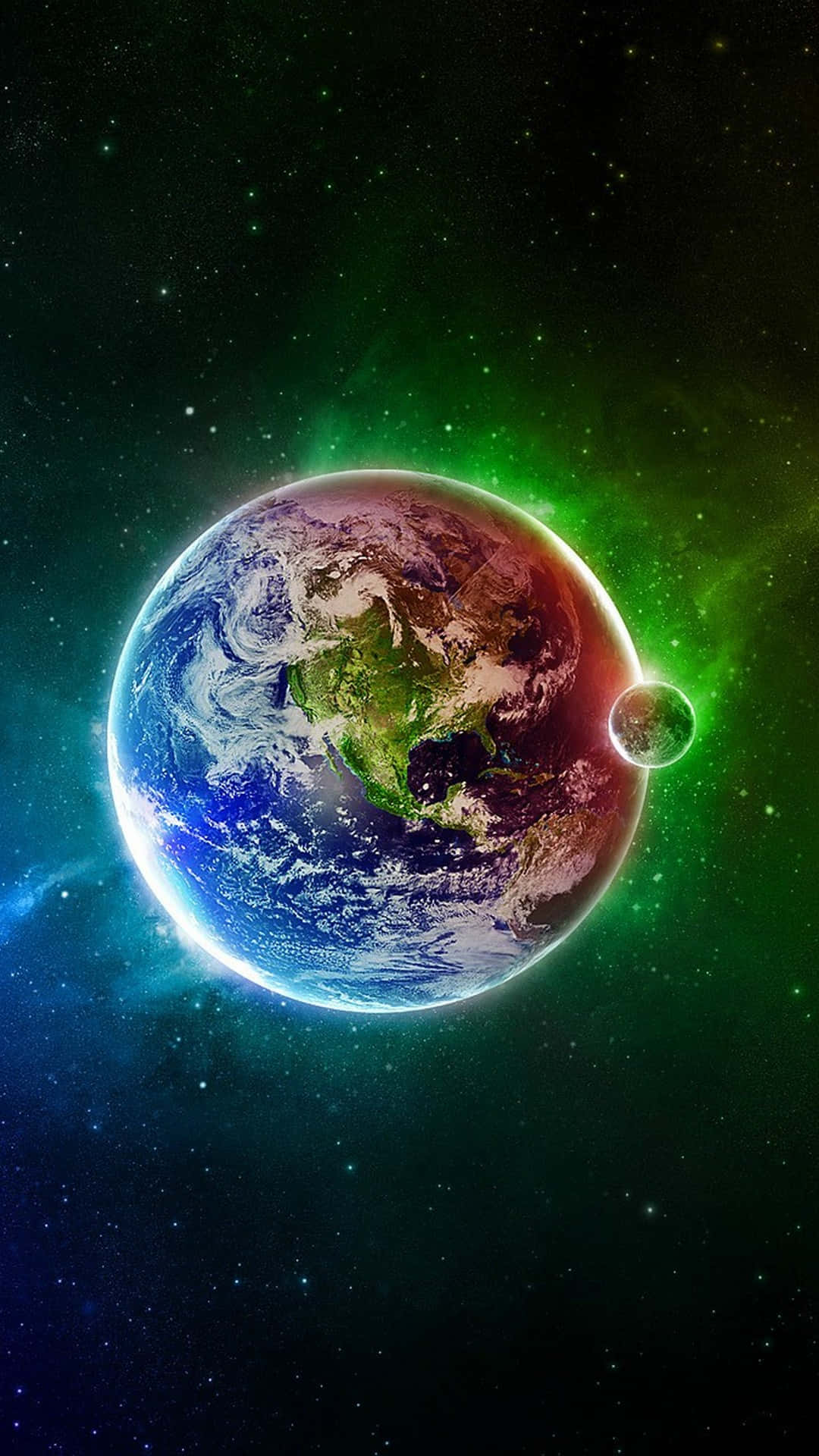 iPhone 7 Plus, Earth, vibrant blues, Full HD Phone Wallpaper