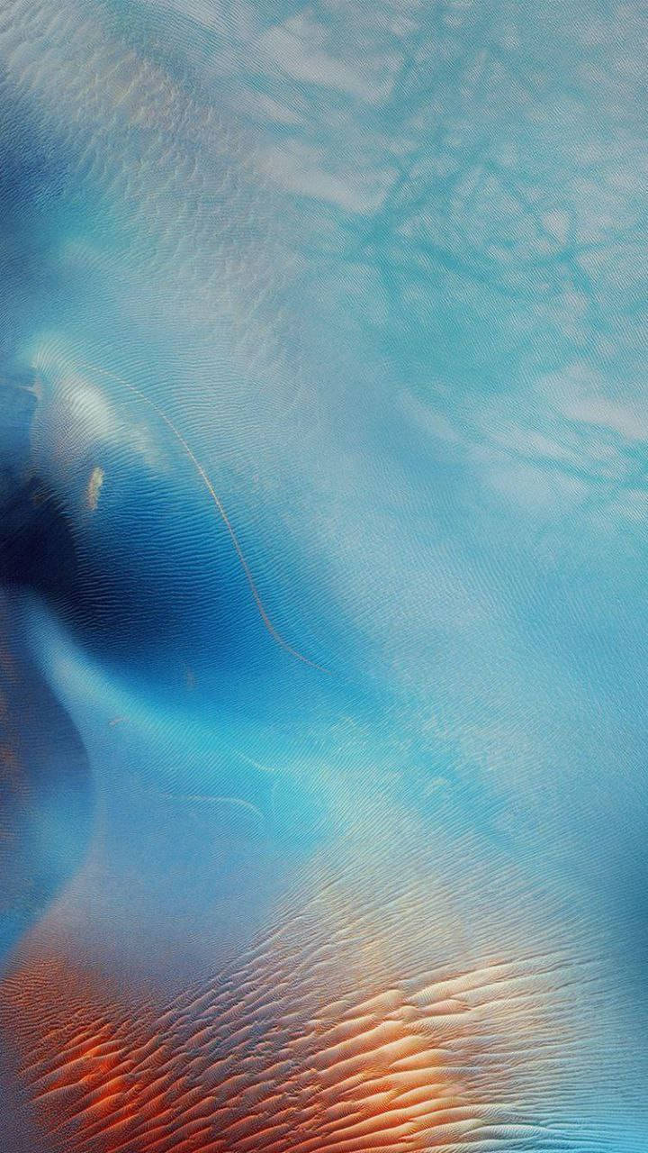 iPhone 7, blue, orange, HD Phone Wallpaper