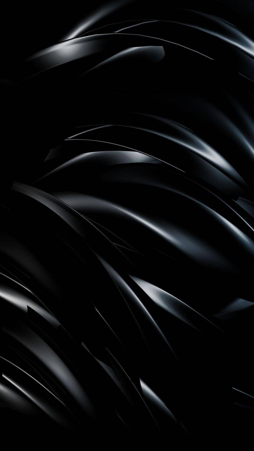 iPhone 8 Live, abstract coils, sleek black, Full HD Phone Wallpaper