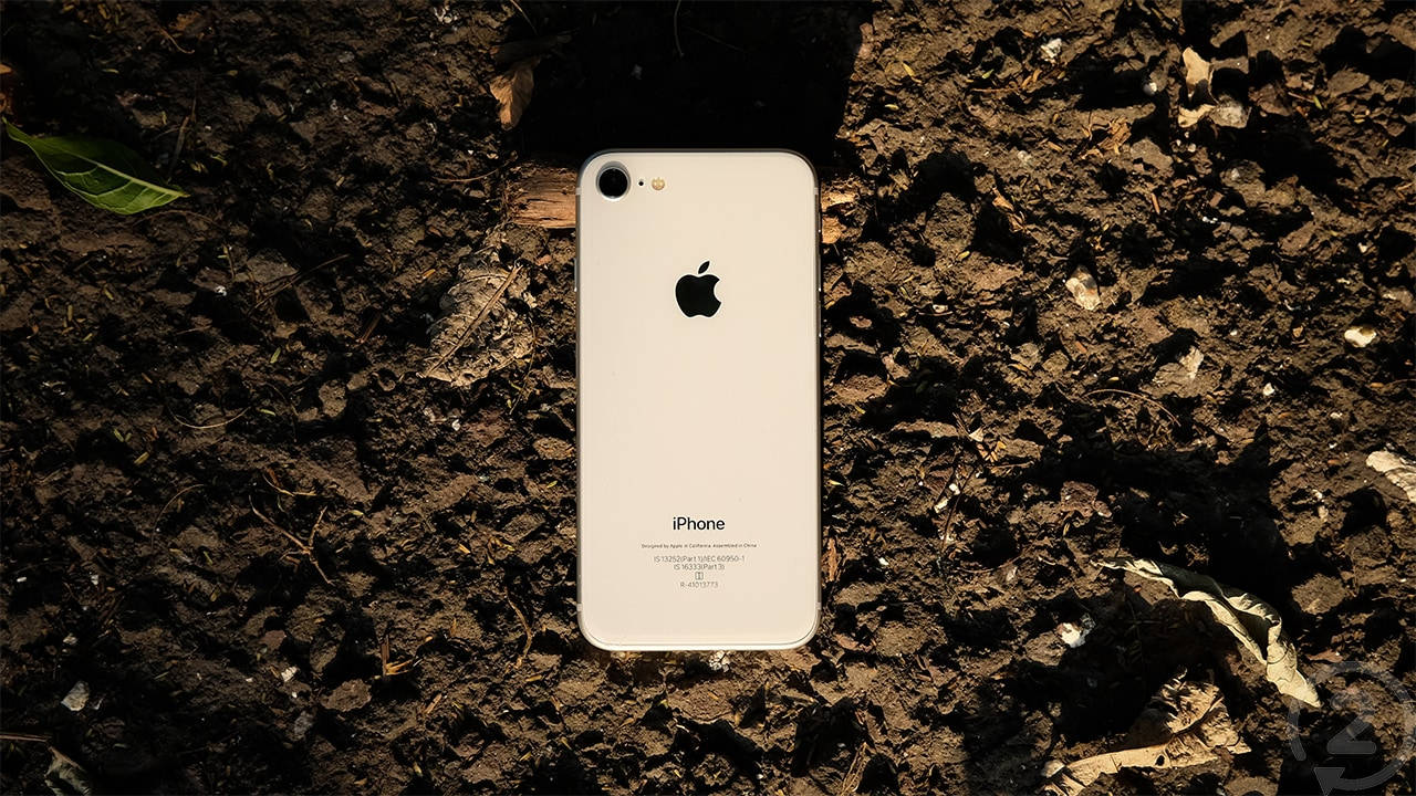 iPhone 8, white, dark textured soil, HD Desktop Wallpaper