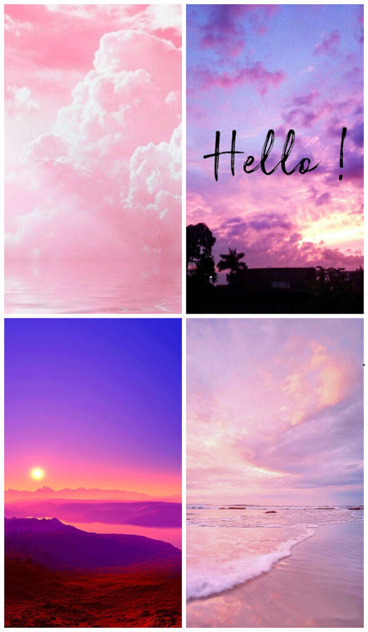 iPhone Pink Aesthetic, sunset, pink, Full HD Phone Wallpaper