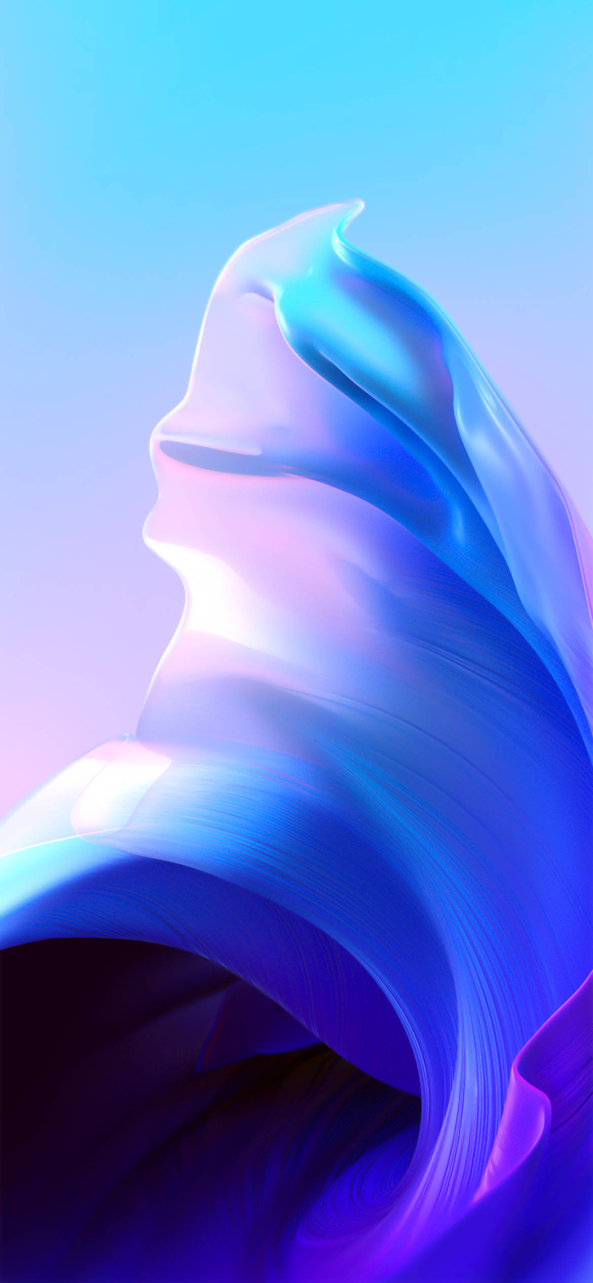 iPhone AMOLED, vibrant blue, purple gradients, Full HD Phone Wallpaper