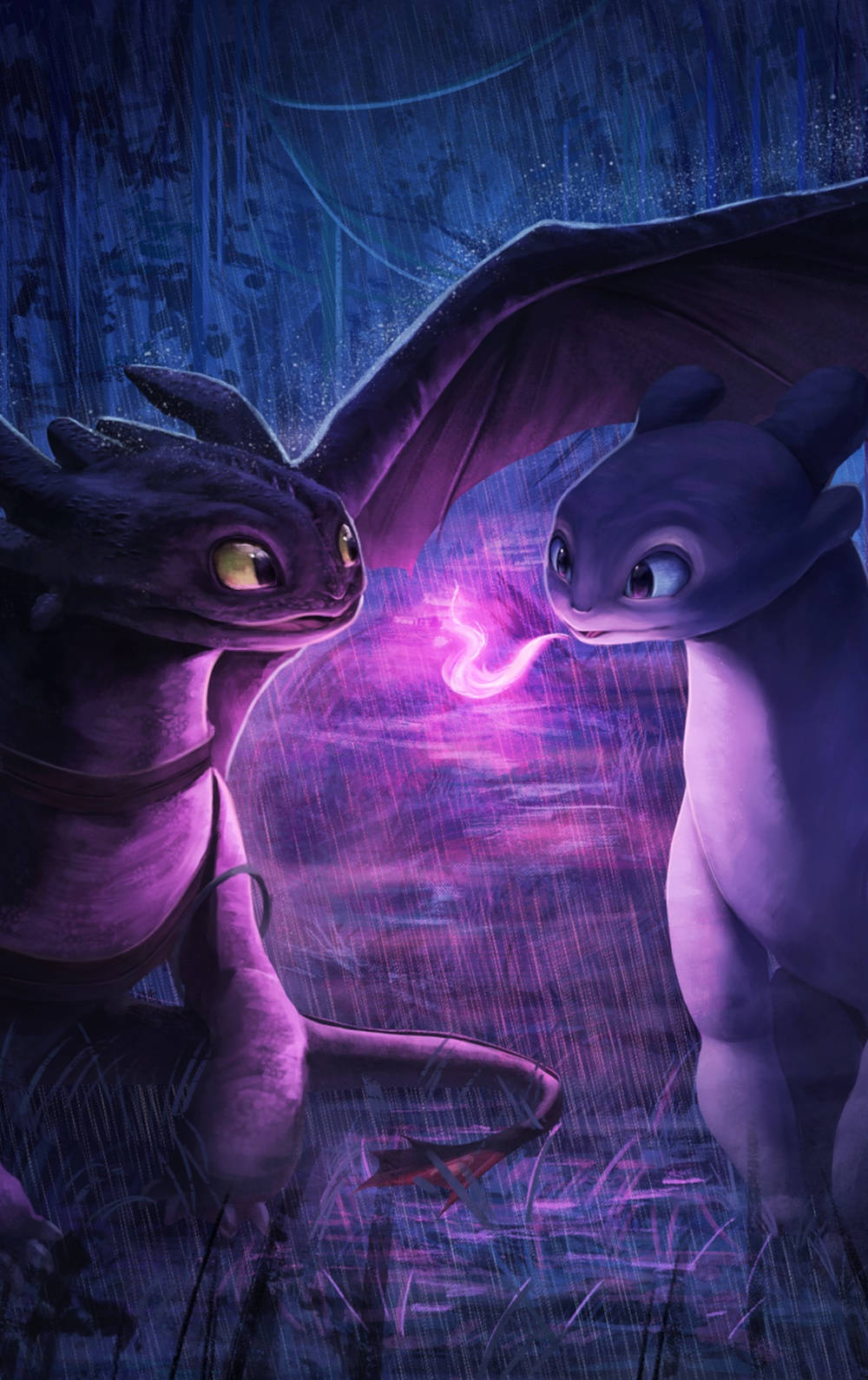 iPhone, dragon, stormy night, HD Phone Wallpaper