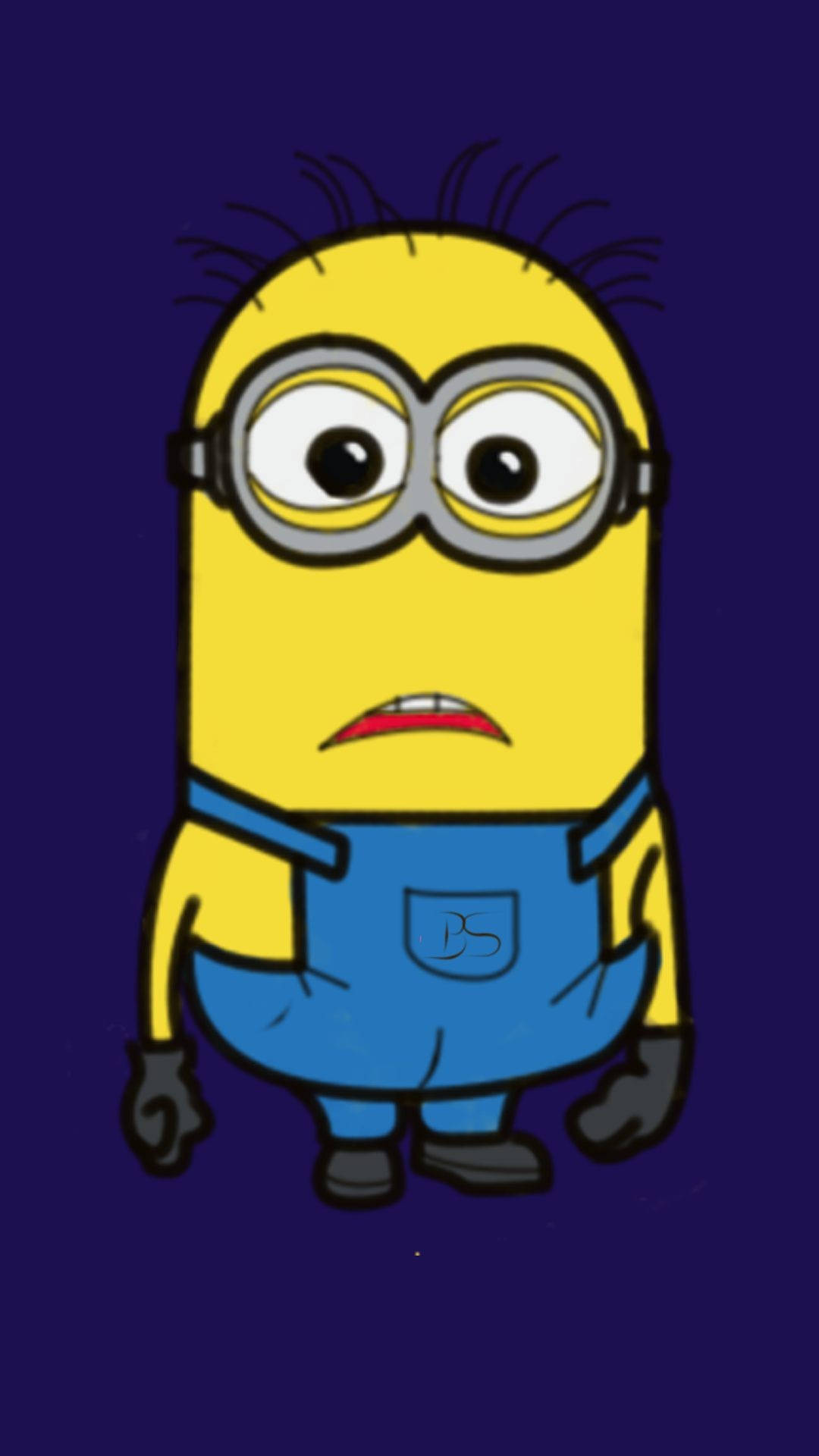 iPhone, yellow minion, goggles, Full HD Phone Wallpaper