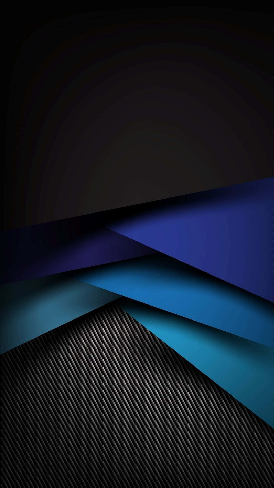 iPhone X, blue gradients, carbon fiber texture, Full HD Phone Wallpaper