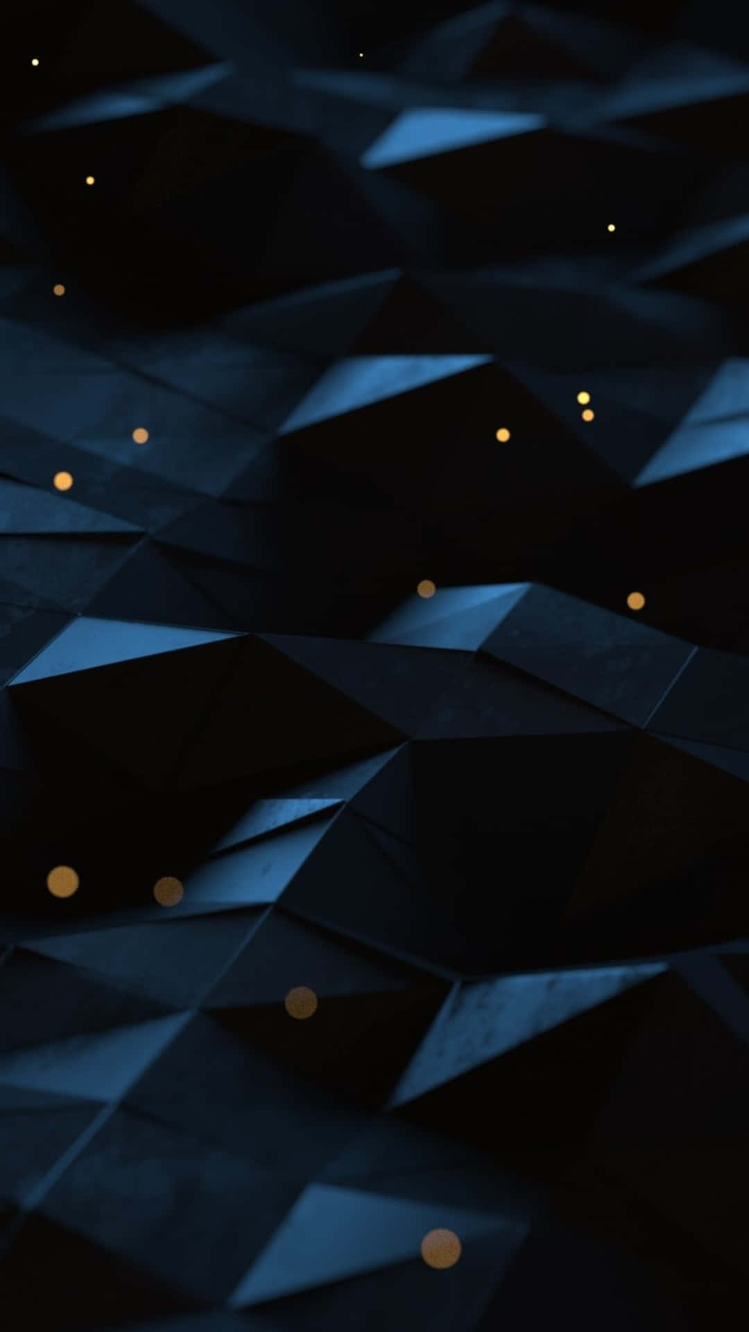 geometric shapes, iPhone, dark blue, Full HD Phone Wallpaper