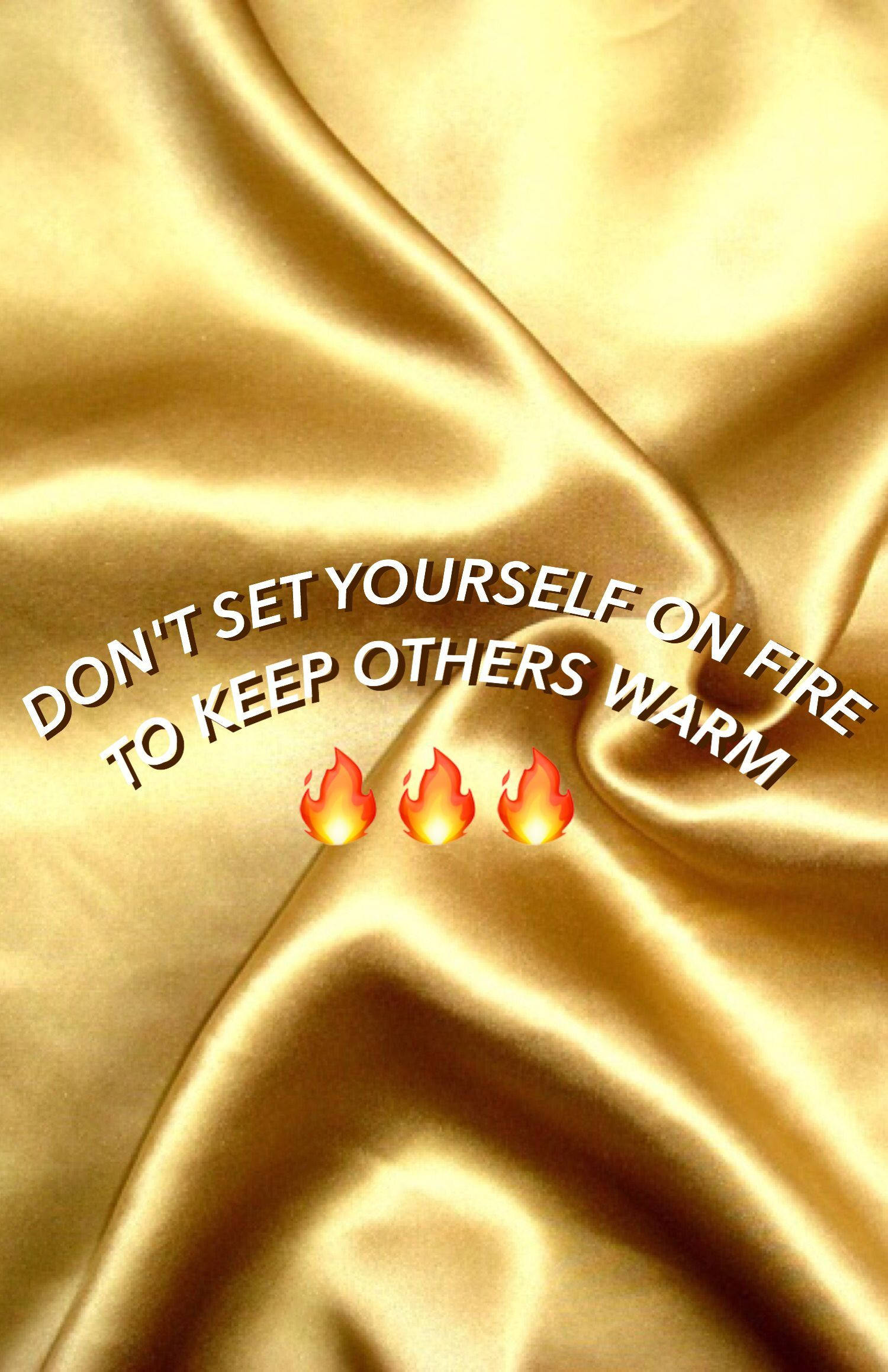 iPhone Baddie, gold satin, white text, Full HD Phone Wallpaper