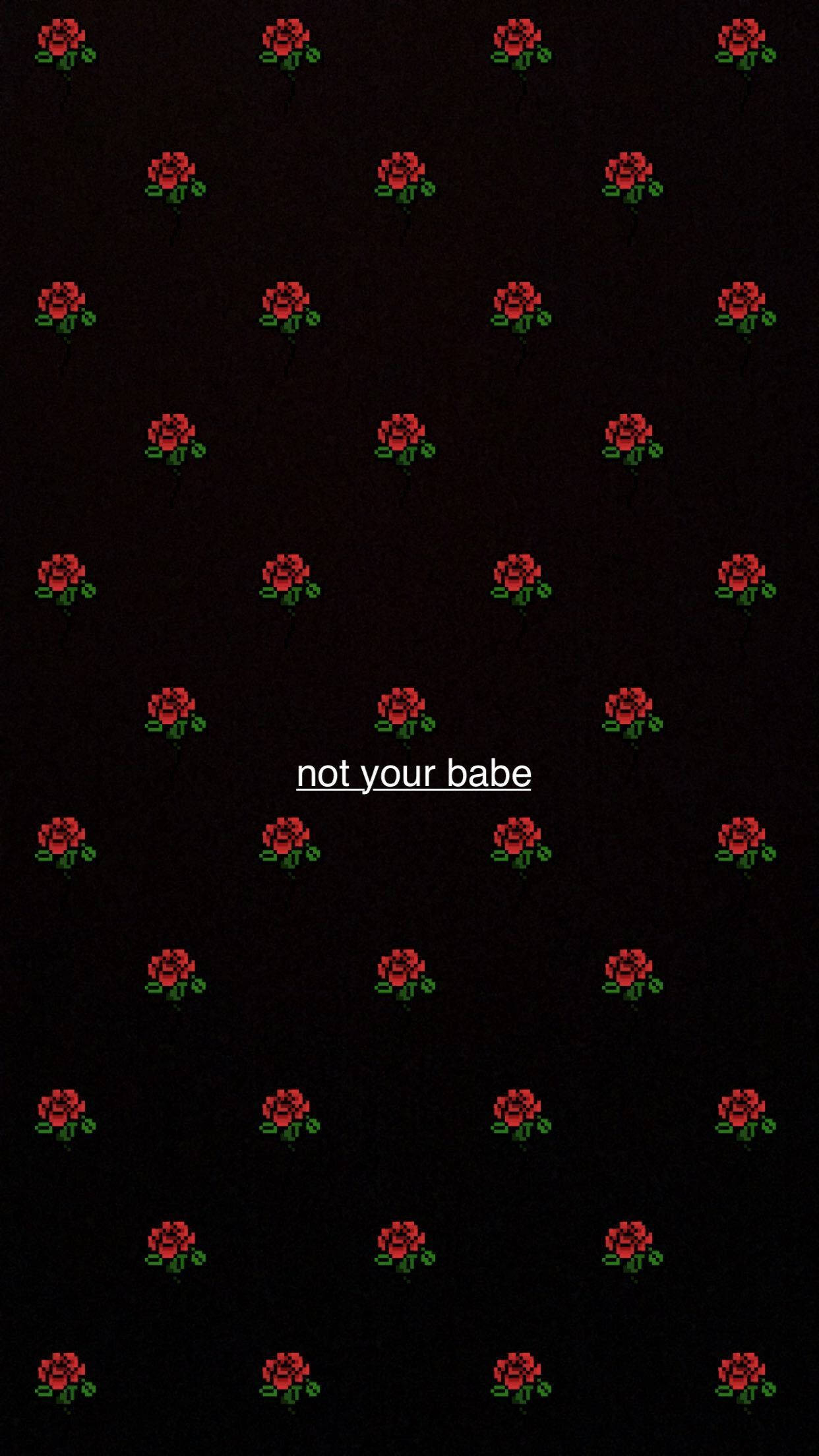 iPhone Baddie, red roses, black background, Full HD Phone Wallpaper