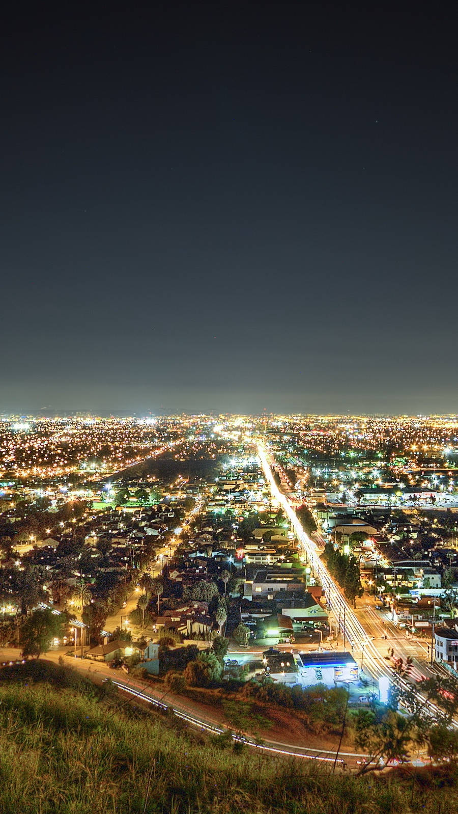 iPhone California, cityscape, night, HD Phone Wallpaper