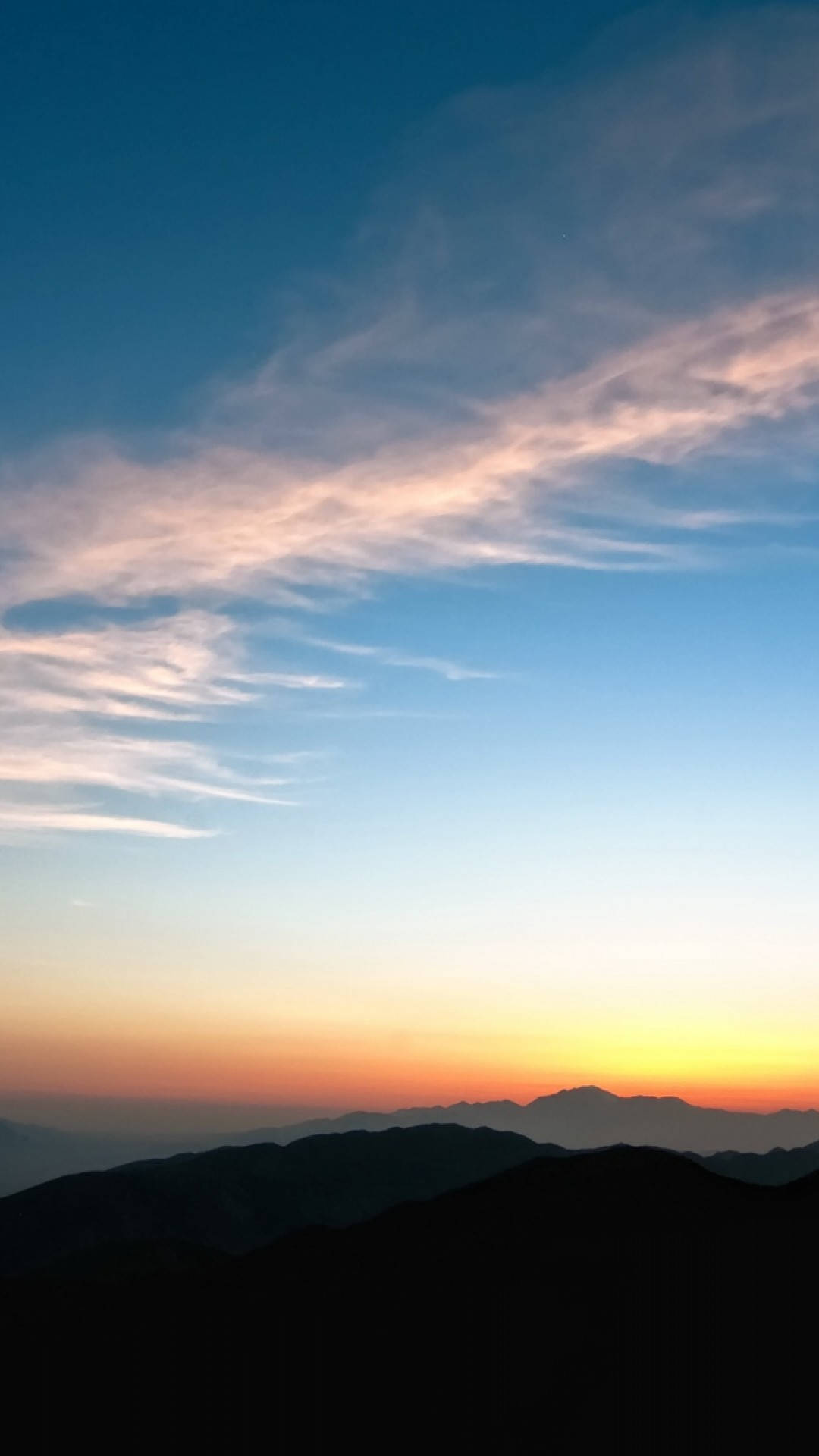 iPhone California, Sunset, Mountains, Full HD Phone Wallpaper