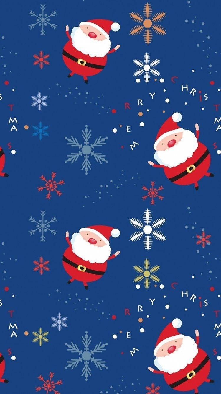 Santa Pattern, Merry Christmas, cartoon Santas, HD Phone Wallpaper