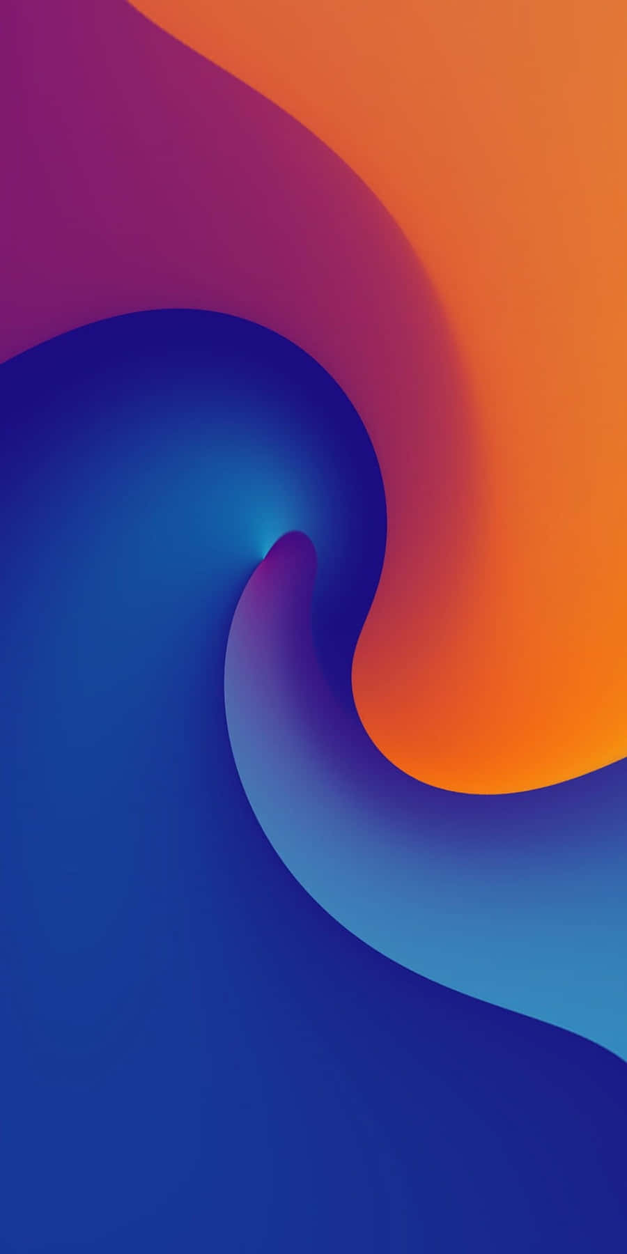 iPhone Classic, deep blue, fiery orange, HD Phone Wallpaper