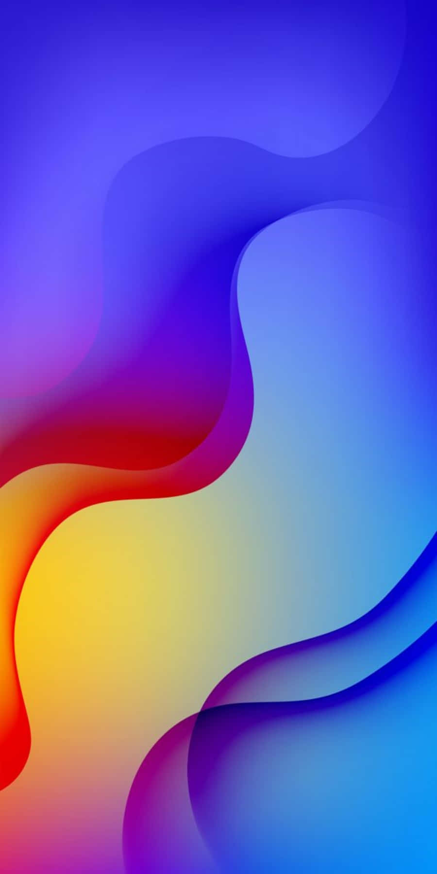 iPhone Classic, fiery red, cool blue, HD Phone Wallpaper