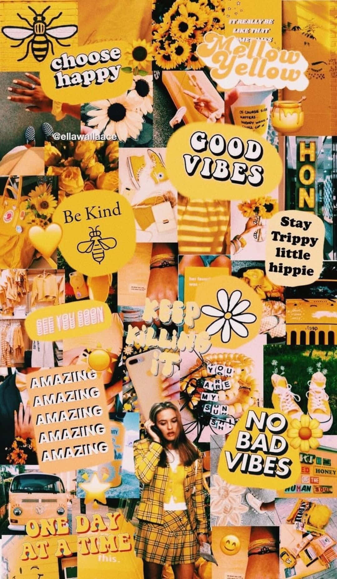 iPhone Collage, yellow, sunflowers, HD Phone Wallpaper