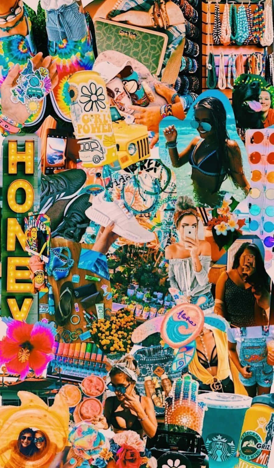 iPhone Collage, vibrant, colorful, HD Phone Wallpaper