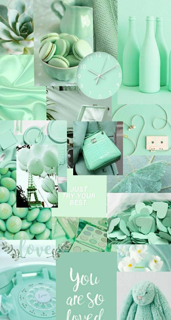 mint green, iPhone, macarons, SD Phone Wallpaper