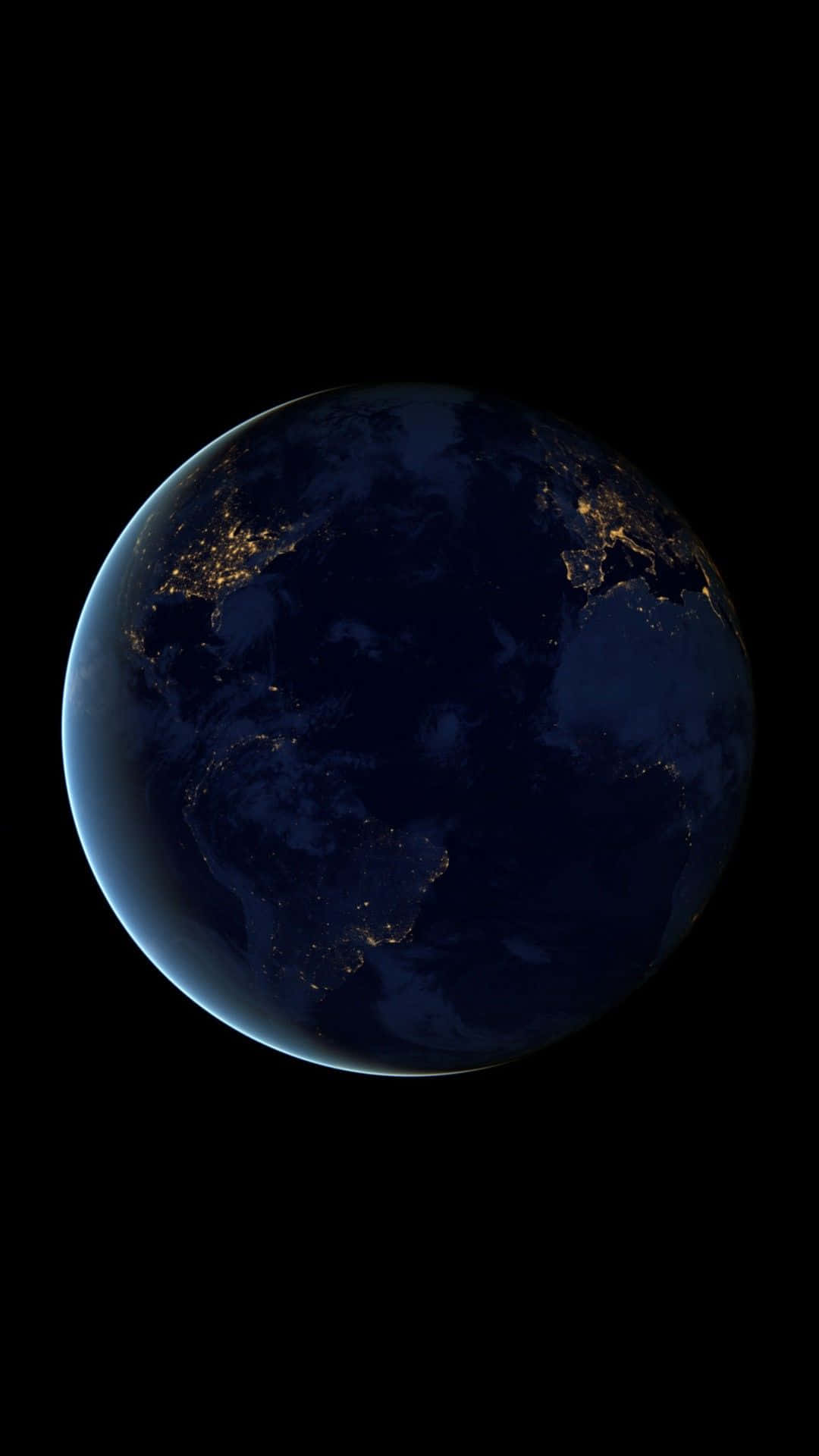 iPhone Earth, Earth, city lights, Full HD Phone Wallpaper