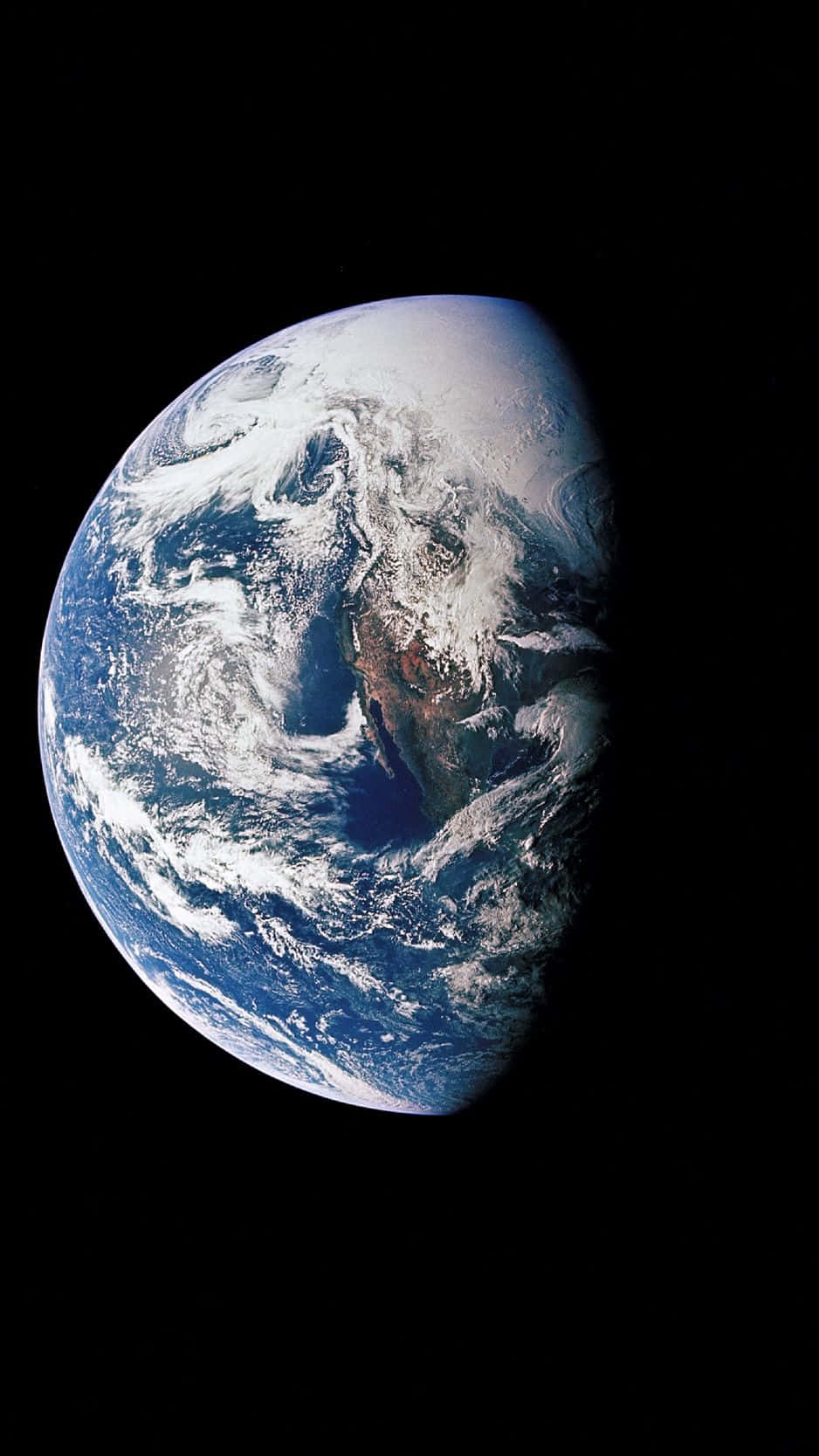 Earth, space, blue oceans, HD Phone Wallpaper