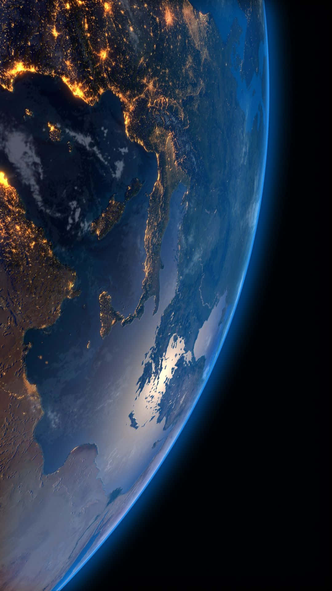 iPhone Earth, Earth, city lights, Full HD Phone Wallpaper