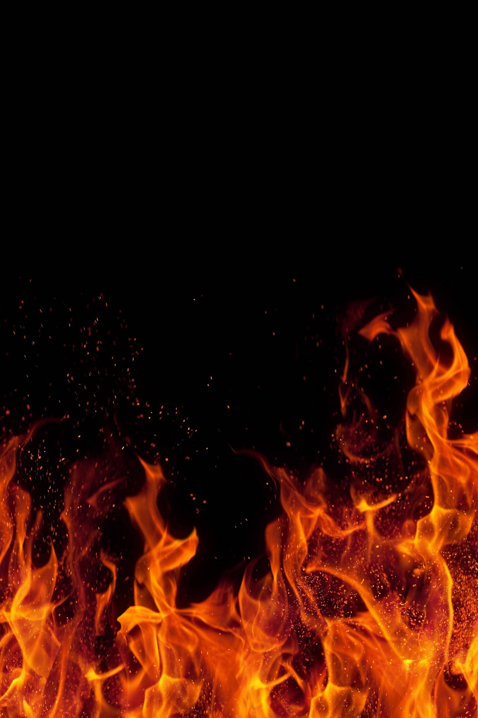 iPhone Fire, orange, yellow, Full HD Phone Wallpaper