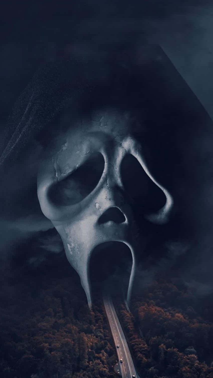 Ghostface, highway nightmare, winding road, HD Phone Wallpaper