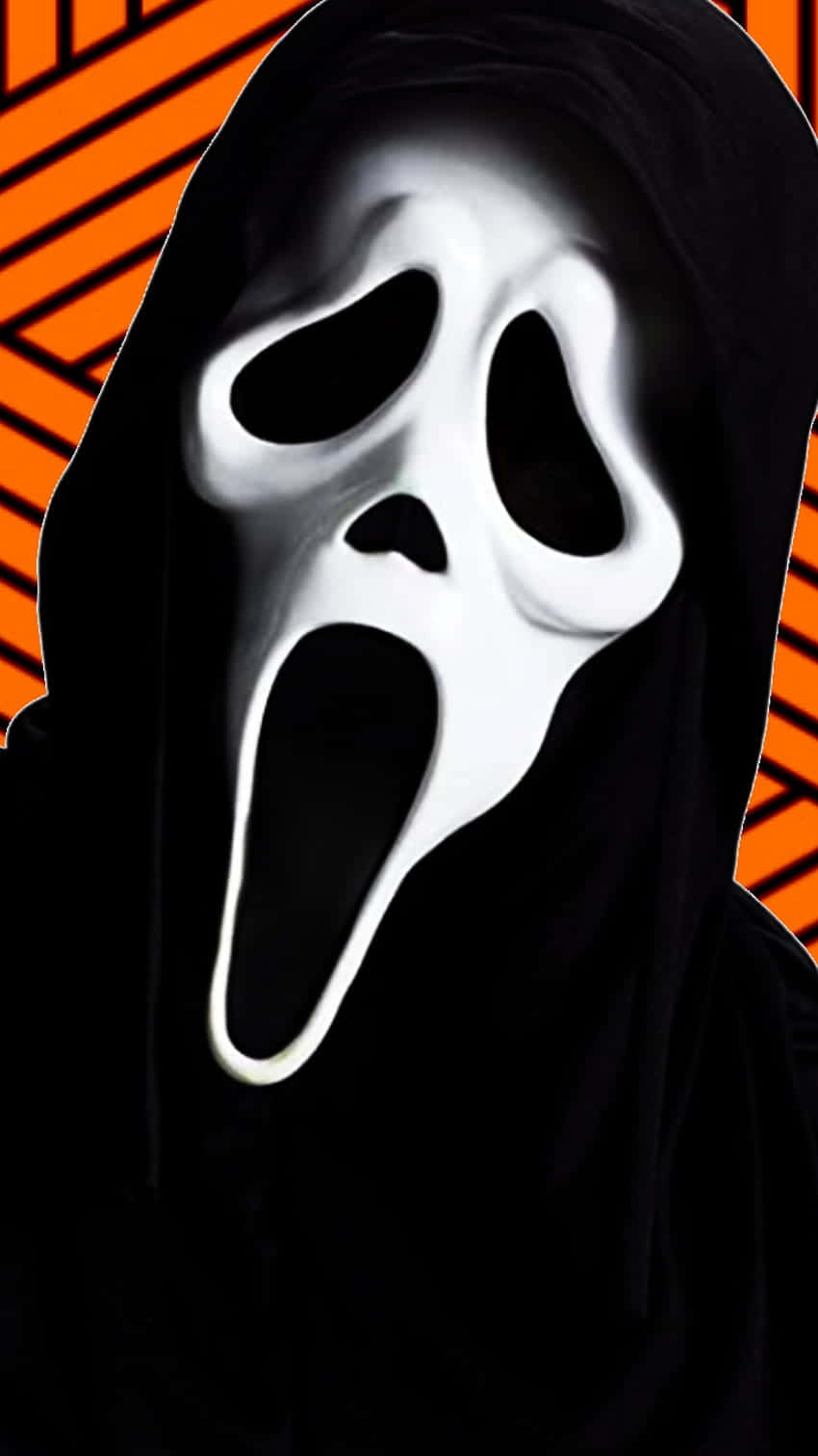 Ghostface mask, white, black eye and mouth holes, HD Phone Wallpaper