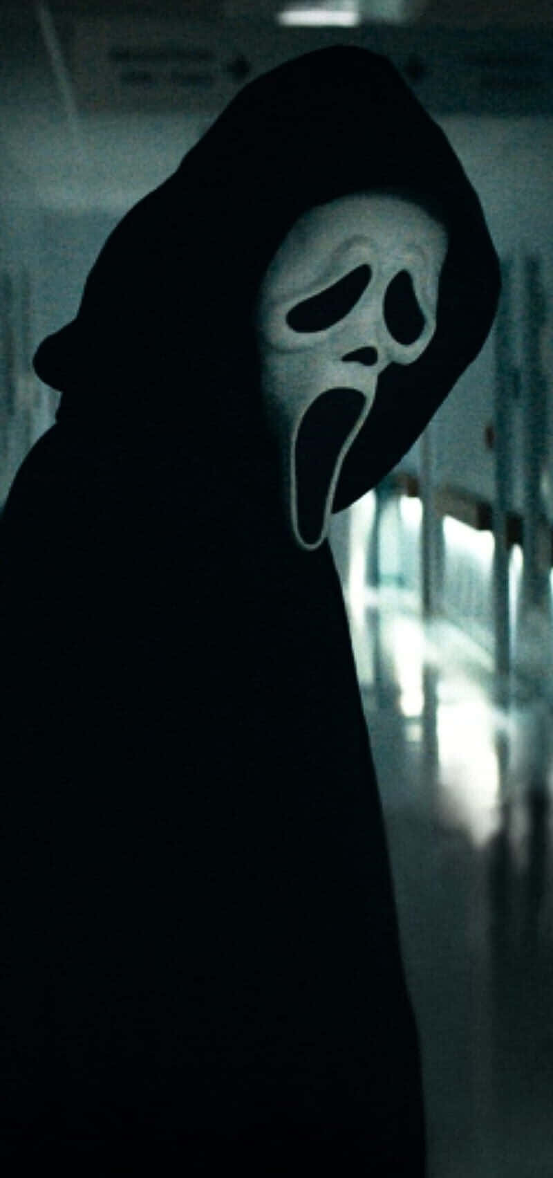 Ghostface, white screaming mask, black hood, HD Phone Wallpaper