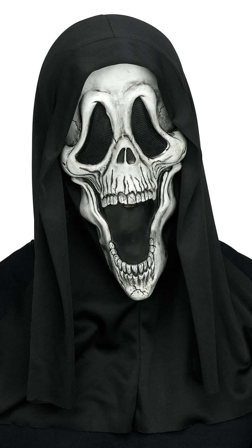 Ghostface, skeletal grim reaper mask, wide open mouth, HD Phone Wallpaper