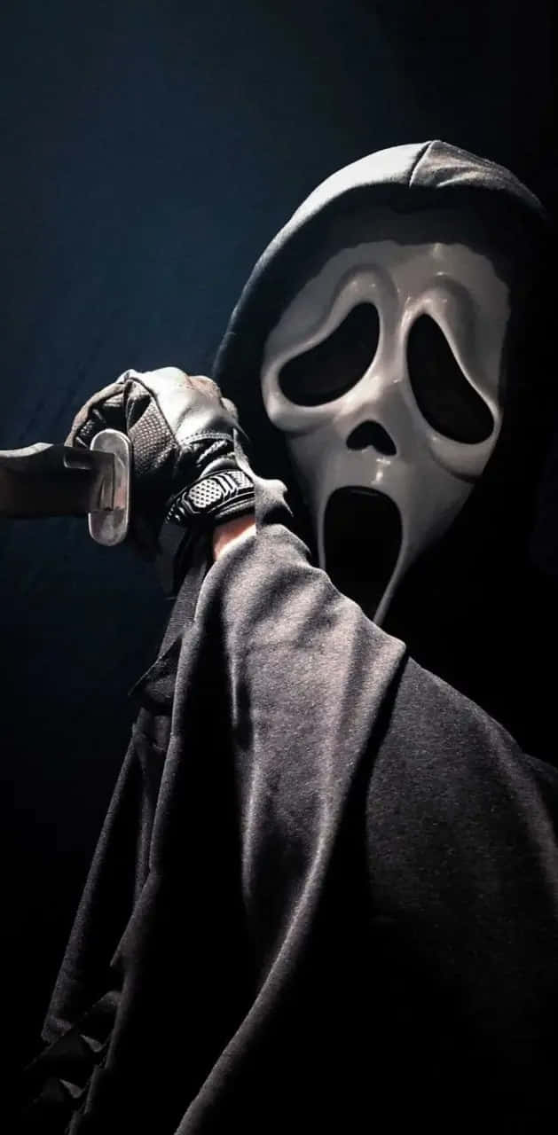 Ghostface, white ghost mask, black hoodie, HD Phone Wallpaper
