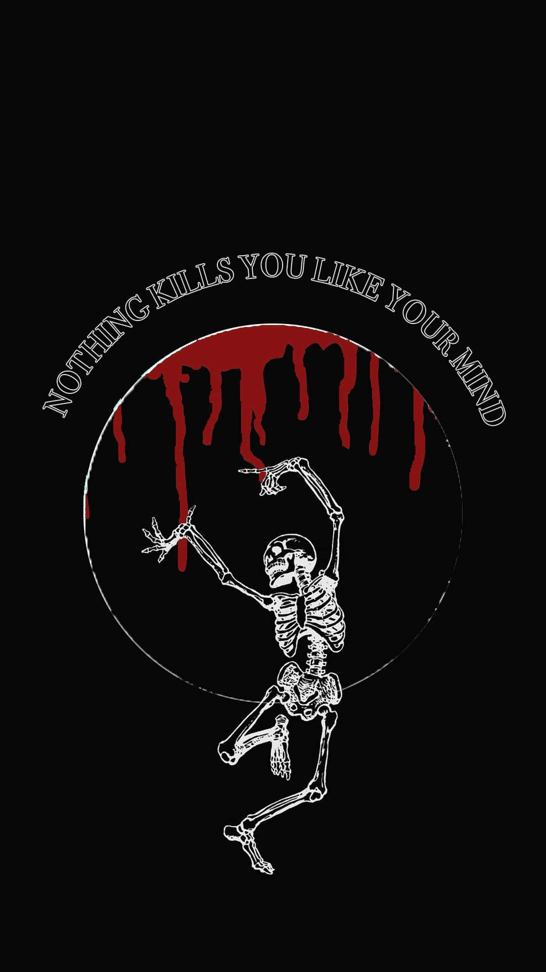 iPhone, gothic style, stark white skeleton, Full HD Phone Wallpaper
