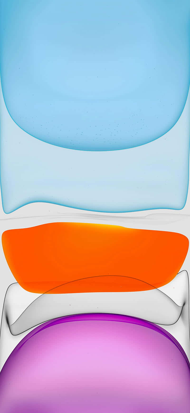 iPhone 11, blue, orange, HD Phone Wallpaper